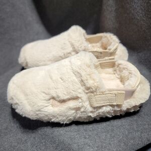 NEW Nike Women's Calm Mule SE faux-fur wrapped slip-on shoe